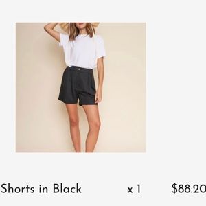 Whimsy + Row Leanna Shorts in Black
